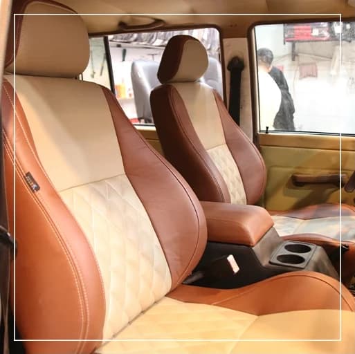 روکش صندلی نیسان پاترول Nissan مدل لمسه لوزی برند R-1400) ECCCO) — تصویر ۲