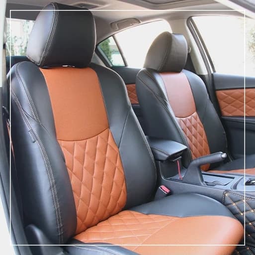 روکش صندلی مزدا 3 Mazda مدل لمسه لوزی برند R-1383) ECCCO)