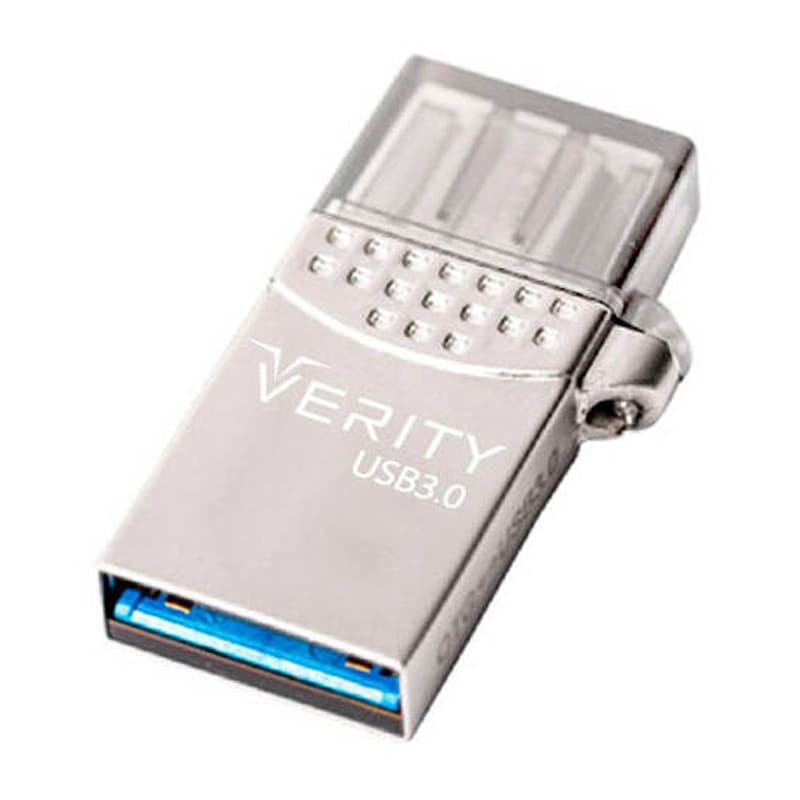فلش 128 گیگ وریتی Verity O511 Dual Drive OTG Type-C USB3 (گارانتی 24 ماهه)