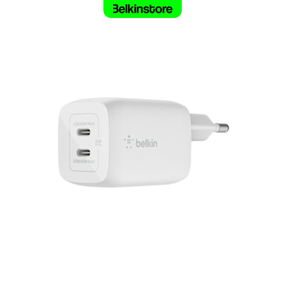 شارژر 65 واتی دو پورت بلکین ProDual USB-C GaN Wall Charger – مدل WCH013 — تصویر ۸