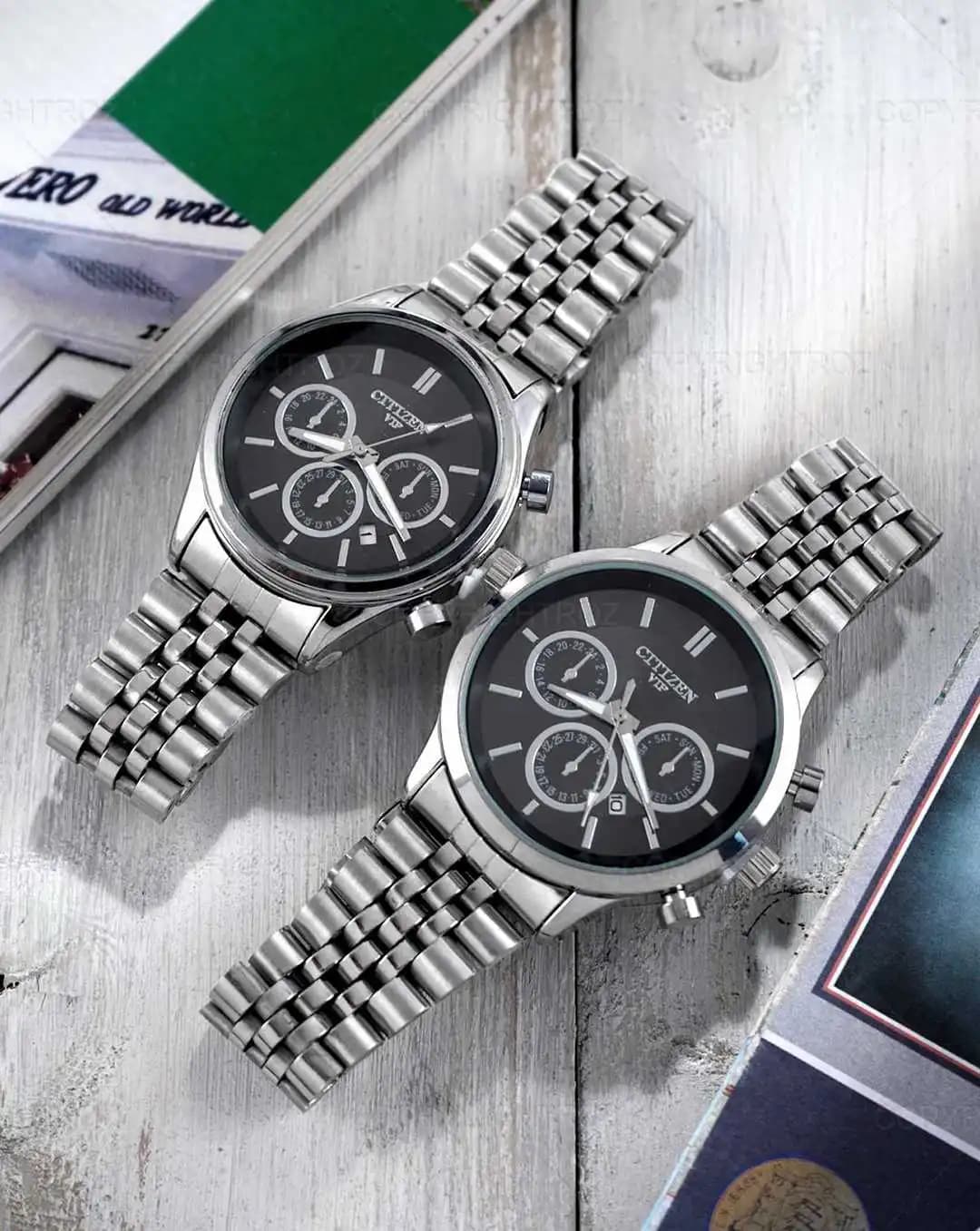 ست ساعت مچی سیتیزن CITIZEN طرح VIP مدل 1330 — تصویر ۶