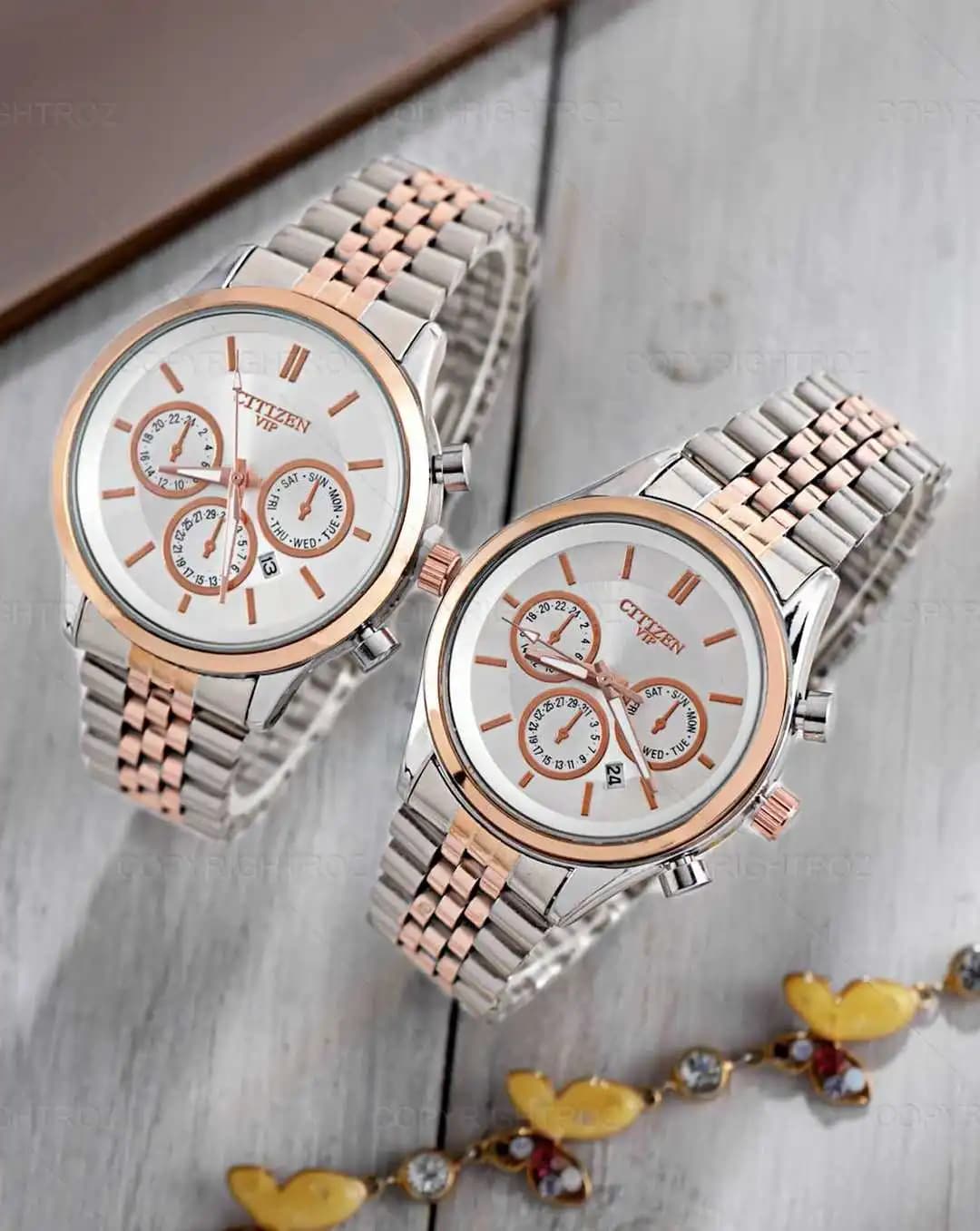 ست ساعت مچی سیتیزن CITIZEN طرح VIP مدل 1324 — تصویر ۱۱