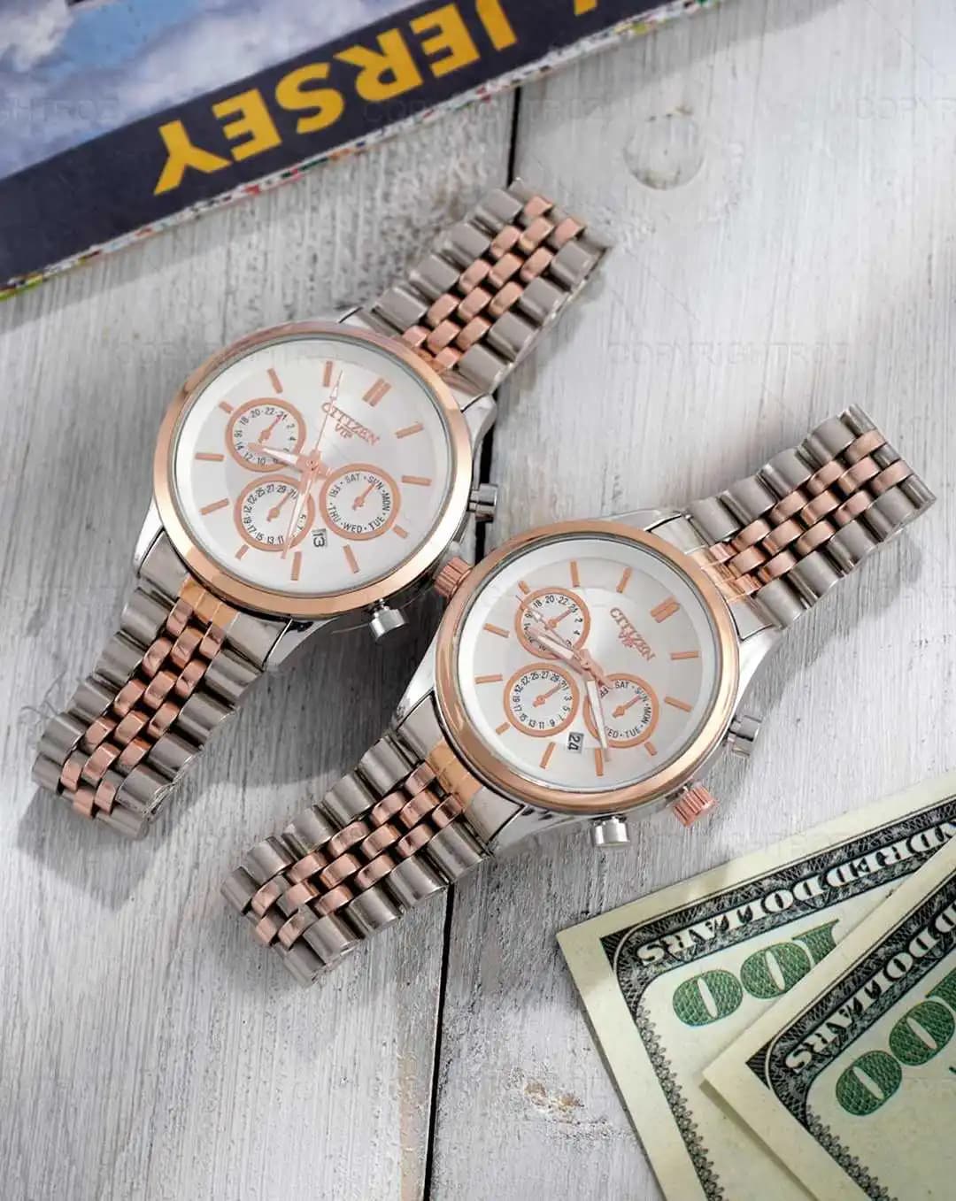 ست ساعت مچی سیتیزن CITIZEN طرح VIP مدل 1324 — تصویر ۶