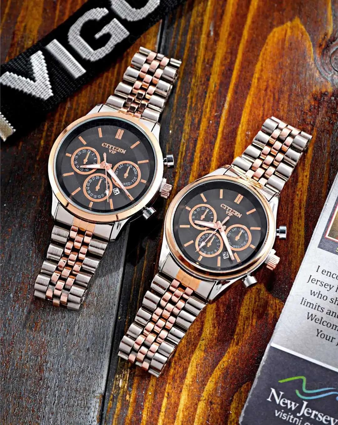 ست ساعت مچی سیتیزن CITIZEN طرح VIP مدل 1321 — تصویر ۶