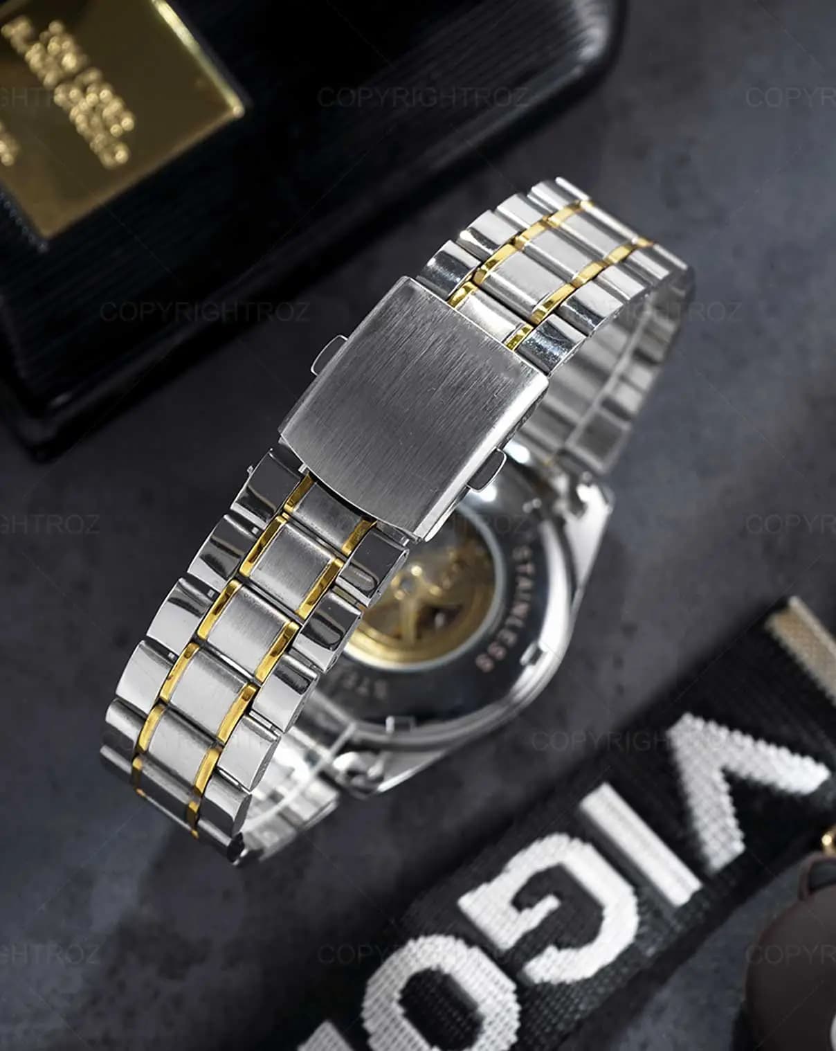 ساعت مچی اتوماتیک و کوکی امگا OMEGA طرح اسکلتون مدل 1292 — تصویر ۵