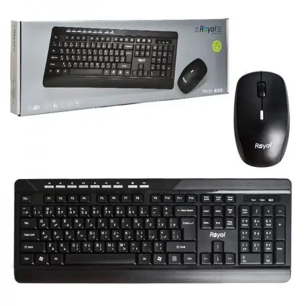ماوس و کیبورد بی سیم رویال مدل RKM-830