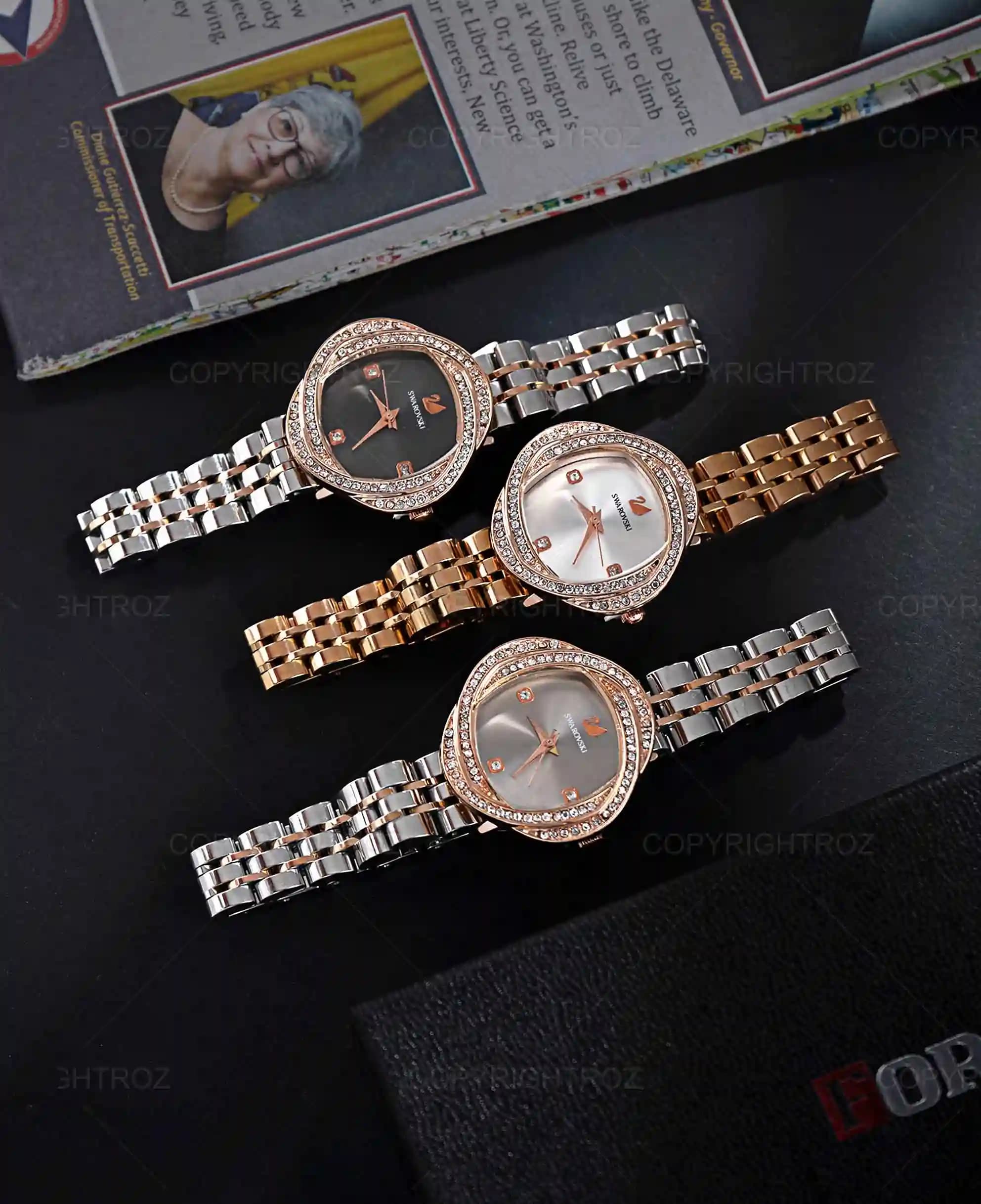 ساعت مچی زنانه سواروسکی SWAROVSKI مدل 1228 — تصویر ۸