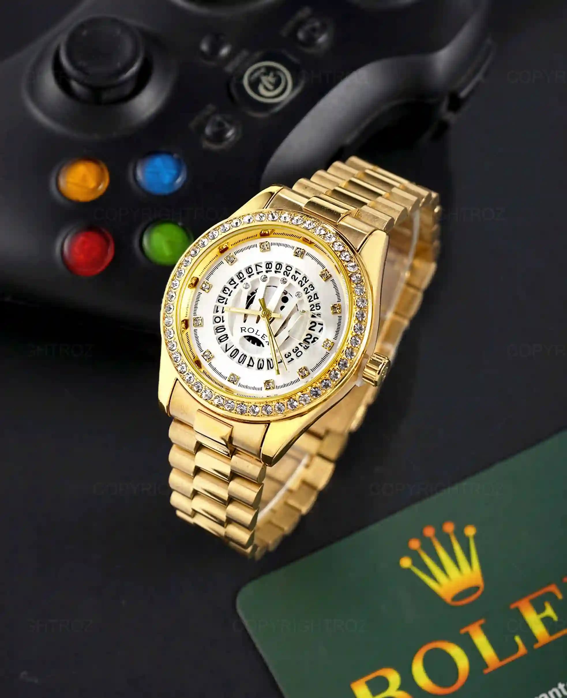 ساعت مچی مردانه رولکس ROLEX طرح تاج مدل1213 — تصویر ۳
