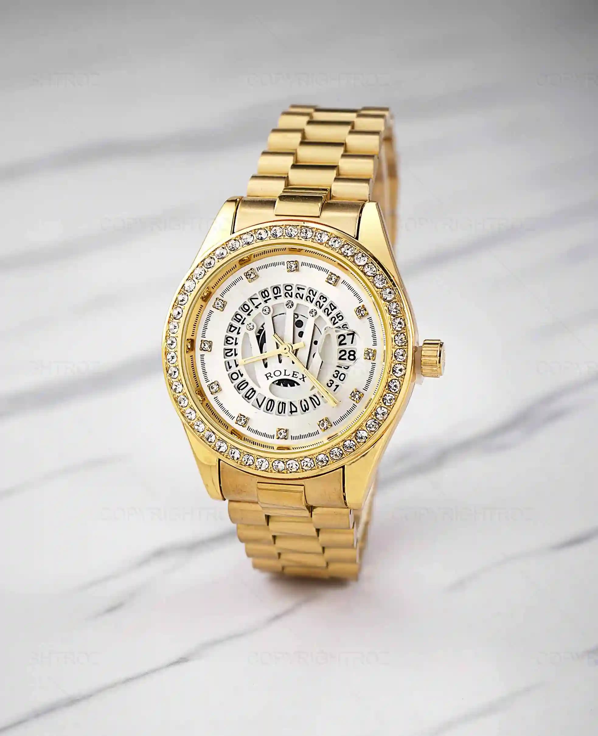 ساعت مچی مردانه رولکس ROLEX طرح تاج مدل1213 — تصویر ۷