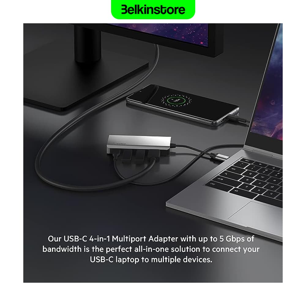 هاب 4 در 1 بلکین – Connect – مدل AVC006btSGY — تصویر ۹