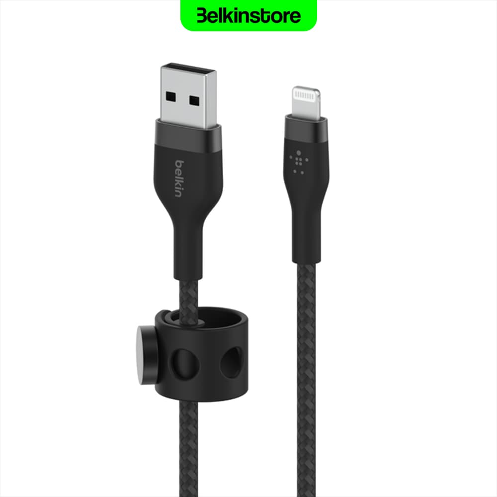 کابل لایتنینگ 1متری بلکین- BoostCharge Pro Flex – مدل CAA010bt1M — تصویر ۳