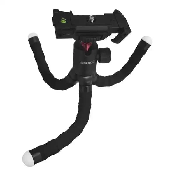 سه پایه گوشی منعطف پرودو مدل Porodo Flexible Versatile Tripod PD-TRPH — تصویر ۸