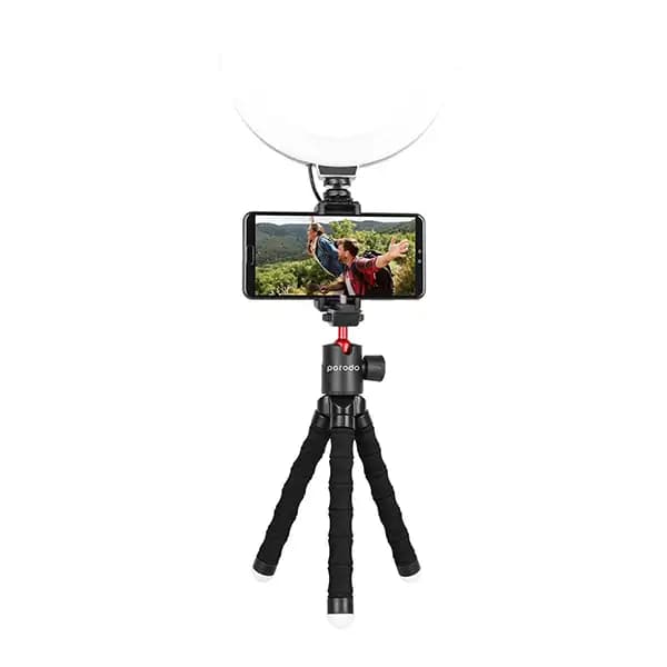 سه پایه گوشی منعطف پرودو مدل Porodo Flexible Versatile Tripod PD-TRPH — تصویر ۱۰