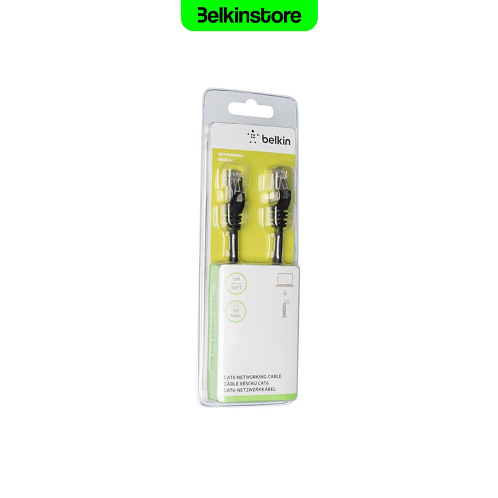 کابل شبکه 5m Cat6 بلکین – Belkin Networking Cable – مدل A3L981bt05MBKHS — تصویر ۴