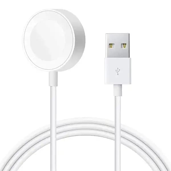 کابل شارژ مغناطیسی اپل واچ با پورت USB طول 1 متر Apple Watch Magnetic Charger to USB Cable 1m