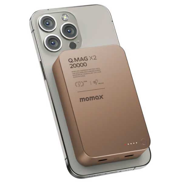 پاوربانک مگنتی 20000 مومکس Momax Q.Mag X2 Magnetic Wireless Power Bank (کپی)