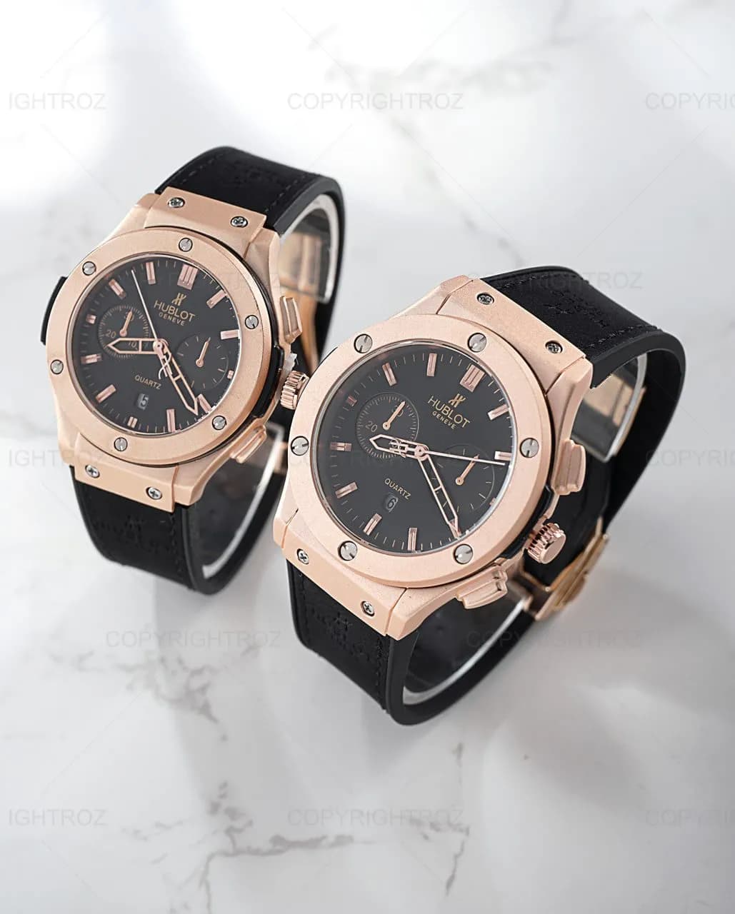 ‏‌‎ست ساعت مچی مردانه و زنانه هابلوت HUBLOT مدل 1096 — تصویر ۴