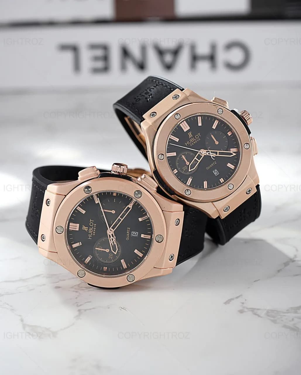 ‏‌‎ست ساعت مچی مردانه و زنانه هابلوت HUBLOT مدل 1096 — تصویر ۵