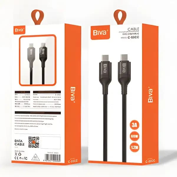 کابل USB-C بیوا مدل C-03CC طول 1.2 متر