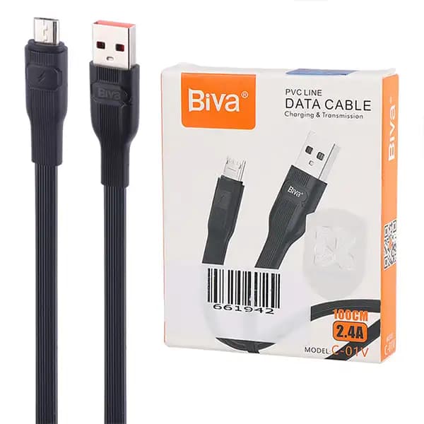 کابل میکرو یو اس بی بیوا Biva مدل C-017 طول 1 متر