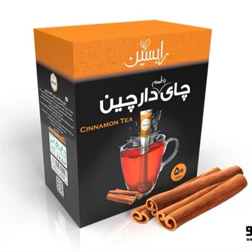 چای سیاه با طعم دارچین بسته 50 عددی رابسین
