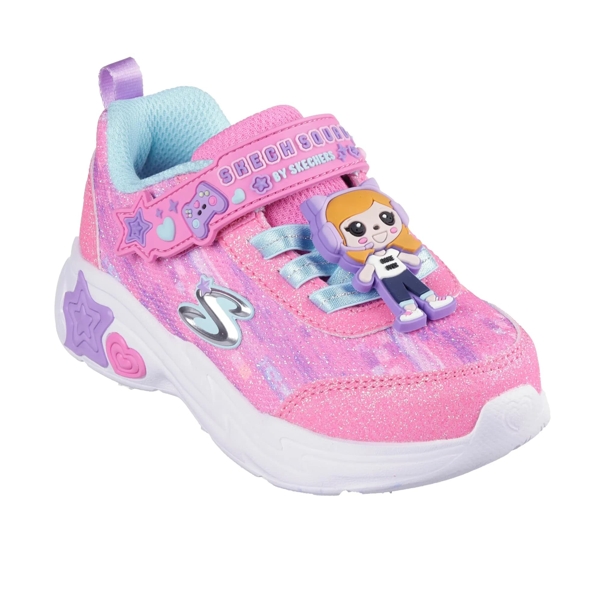 کفش خردسال دخترانه اسکچرز مدل 302214N PKMT Snuggle Sneaks – Skech Squad — تصویر ۲