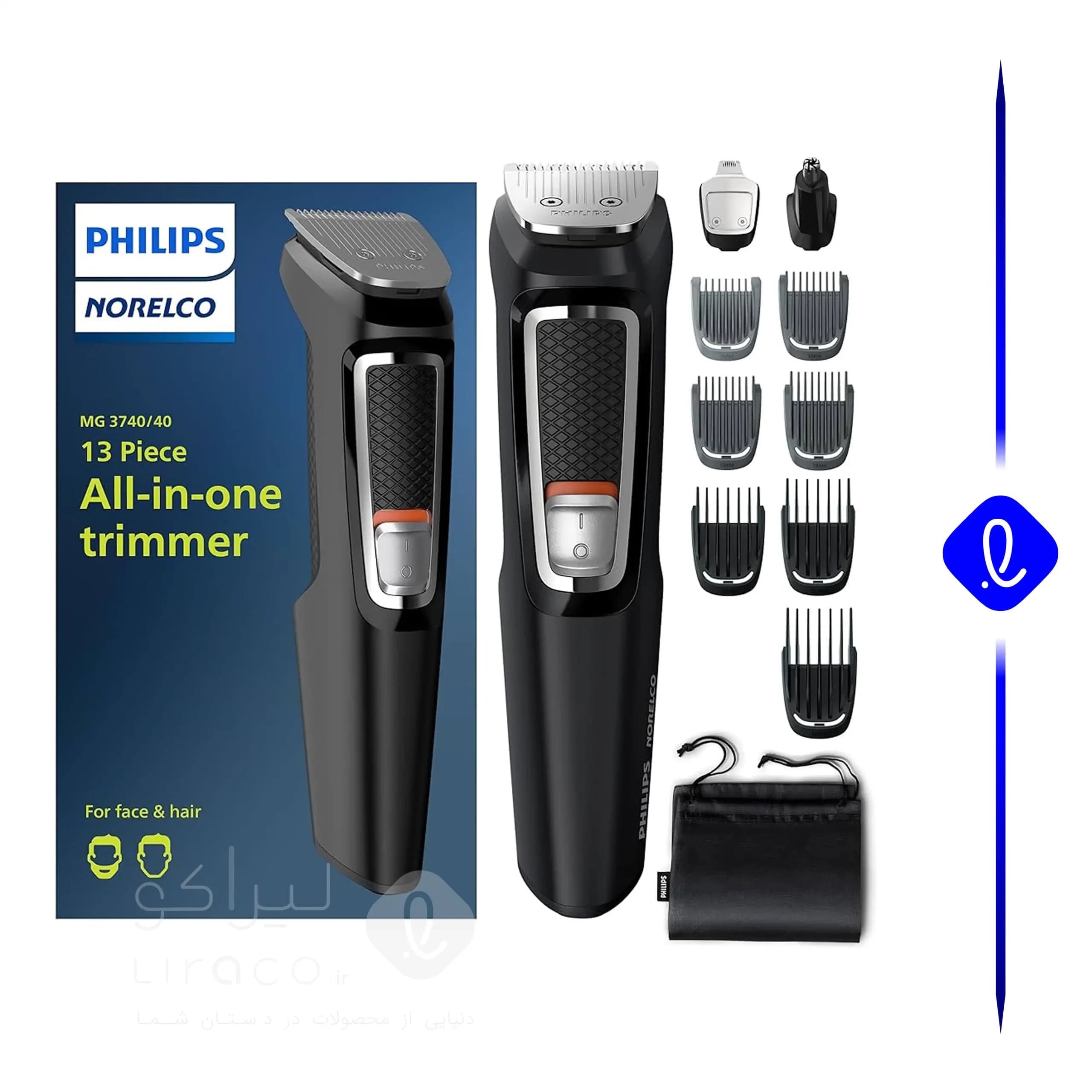 ست اصلاح فیلیپس مدل Multigroom MG3740 — تصویر ۵