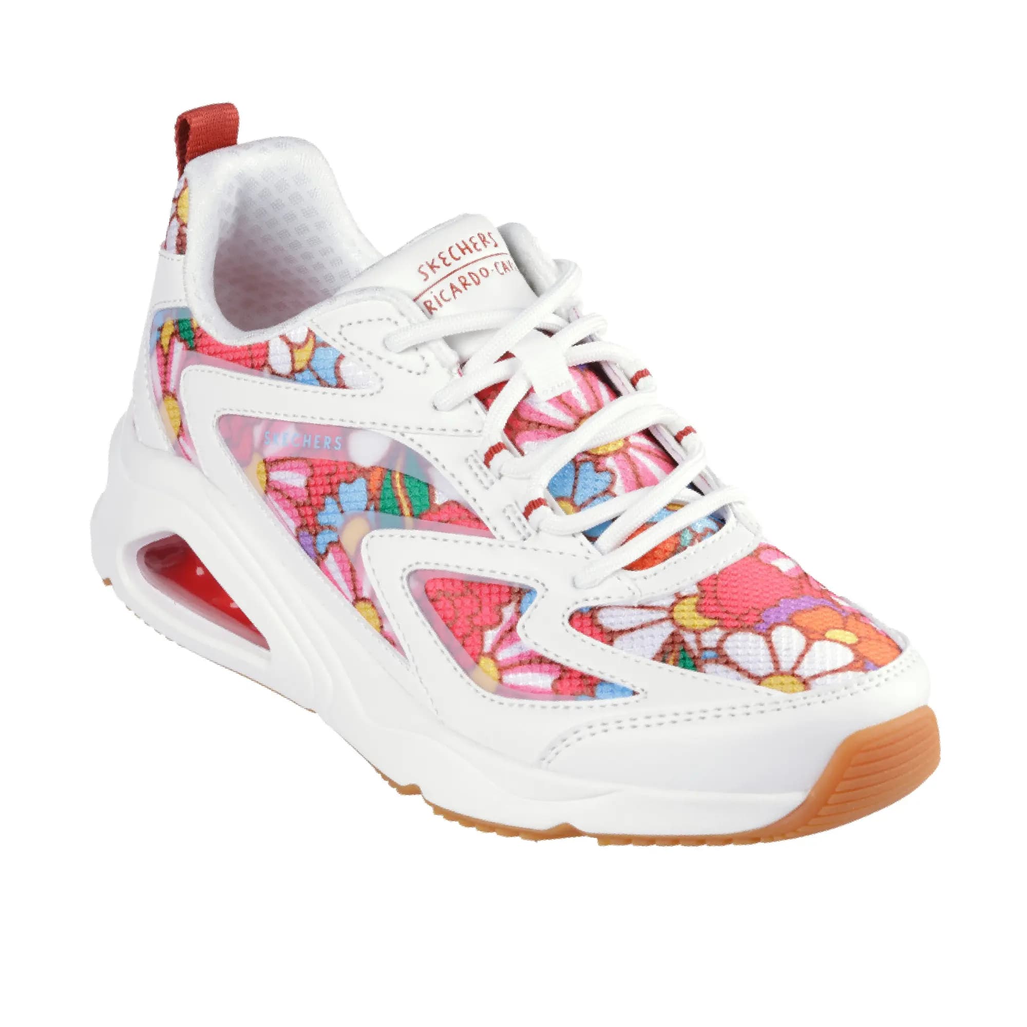 کفش زنانه اسکچرز مدل 177948 WMLT Tres-Air Uno – Ricardo Cavolo Spring Bloom — تصویر ۷