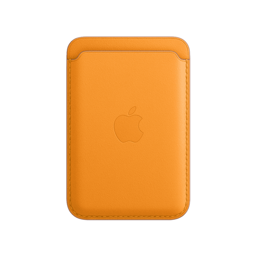 جاکارتی مگ سیف اپل مدل سیلیکونی رنگ خردلی Apple Magsafe Wallet