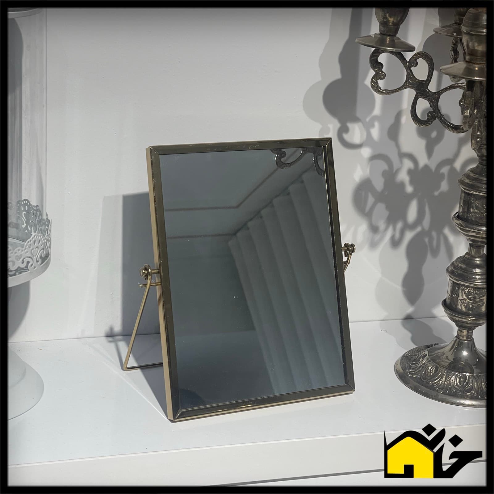 آینه پایه دار دکوراتیو رومیزی — تصویر ۷
