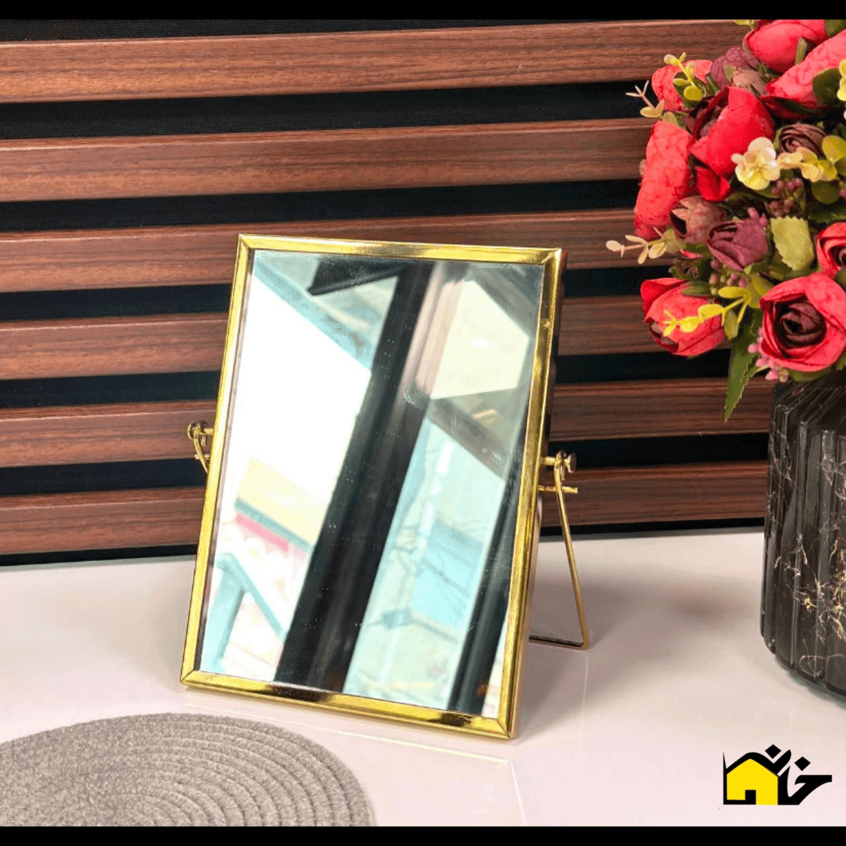 آینه پایه دار دکوراتیو رومیزی — تصویر ۸