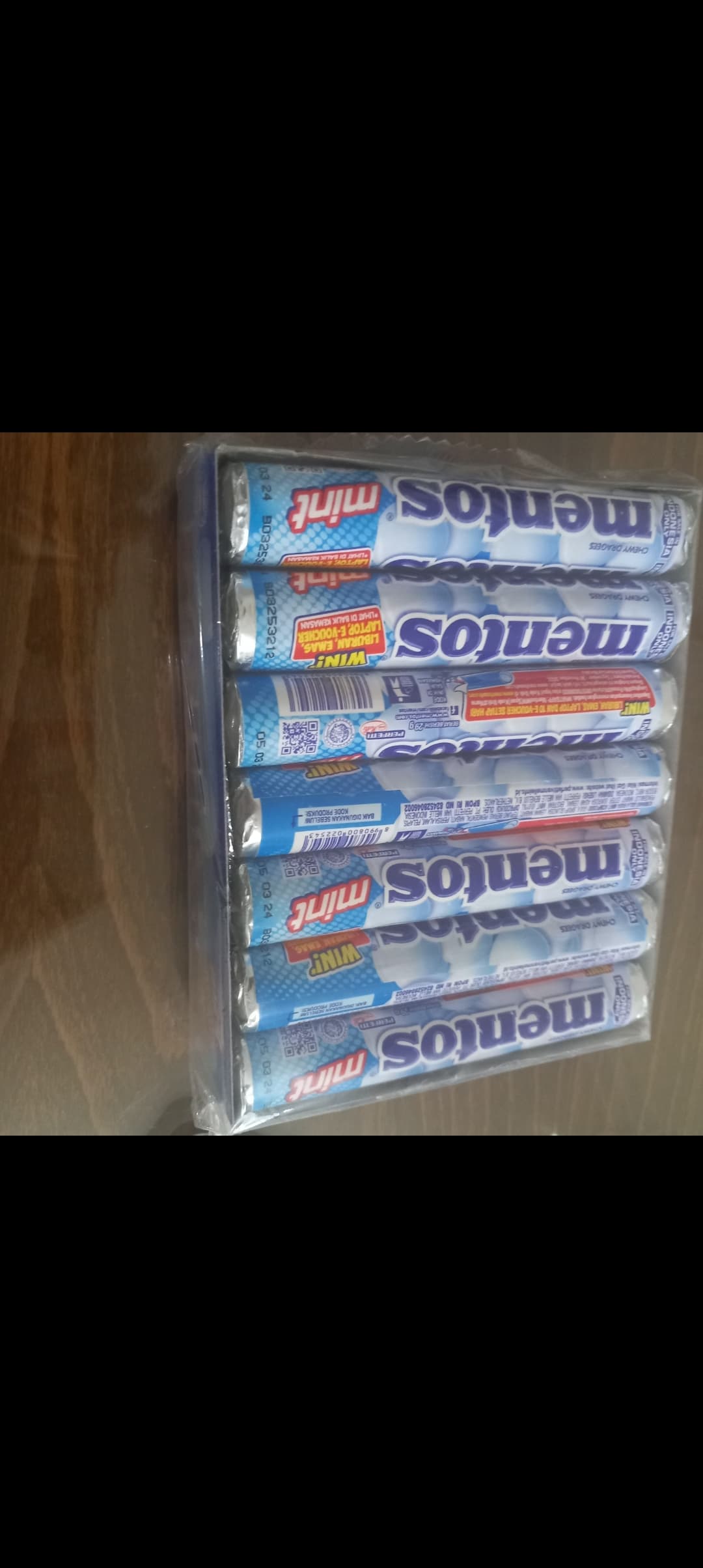 تافی نعنا منتوس 30 گرم mentos بسته 14 عددی