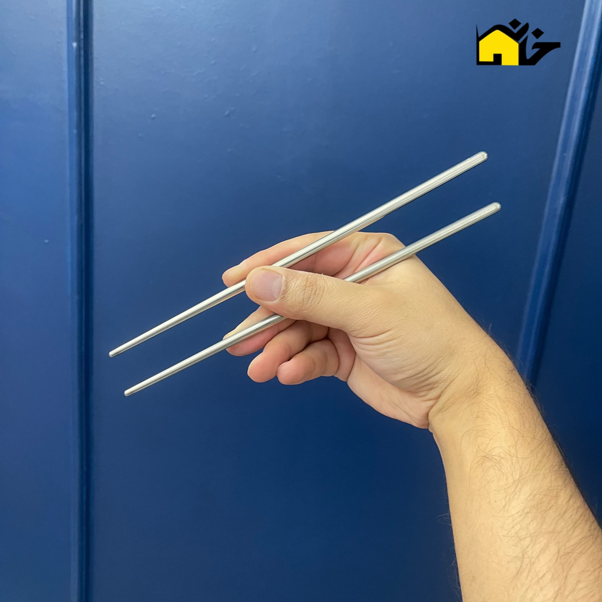 چوب غذای چینی چاپستیک مدل استیل 5 تایی — تصویر ۷