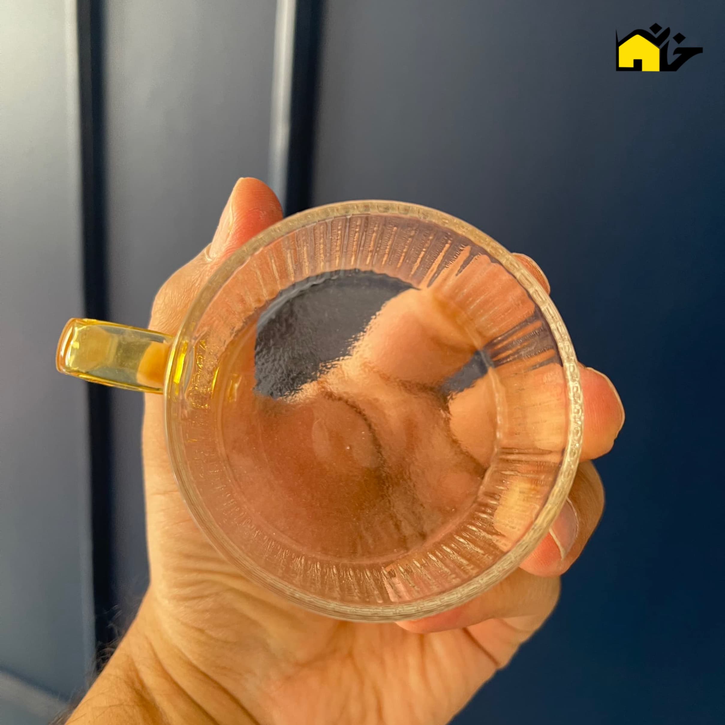 قهوه خوری پیرکس مدل دسته طلایی — تصویر ۹