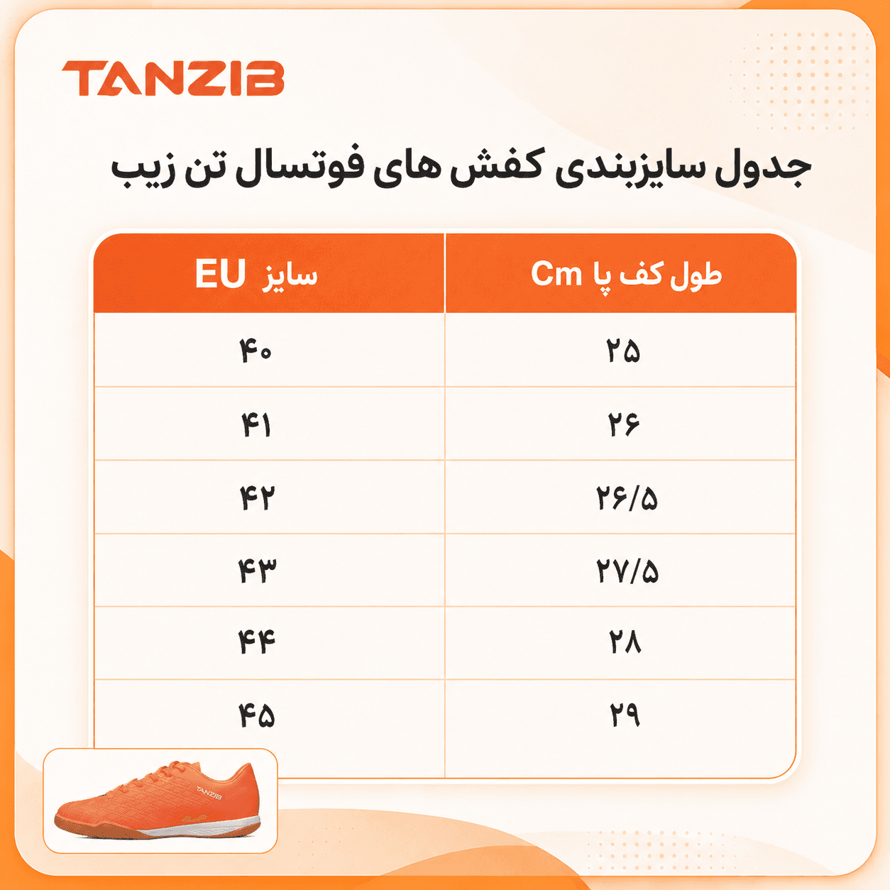 کفش فوتسال سالنی تن زیب کد TID9606 — تصویر ۳