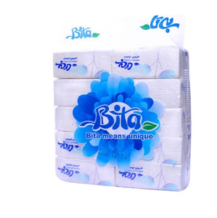 دستمال کاغذی 100 برگ بیتا بسته 10 تایی