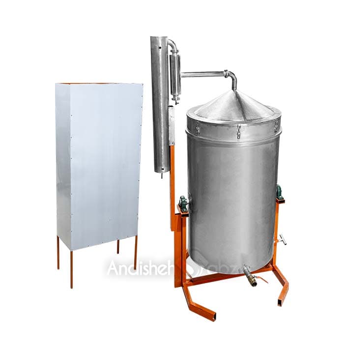 دستگاه تقطیر 1 تنی غرقابی صنعتی اندیشه سبز (تمام استیل)