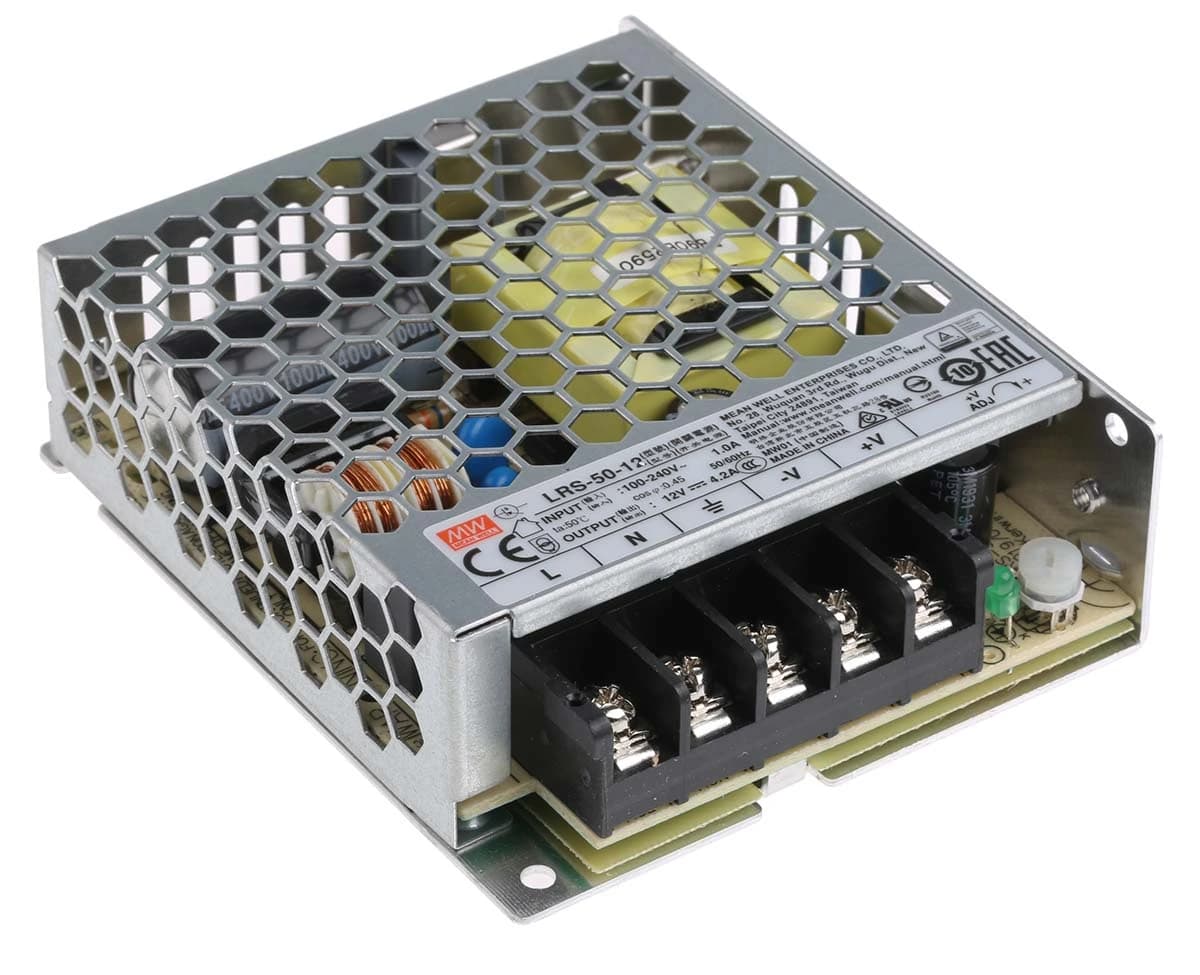 منبع تغذیه 12 ولت مینول LRS-50-12 | خرید (اصل تایوان)