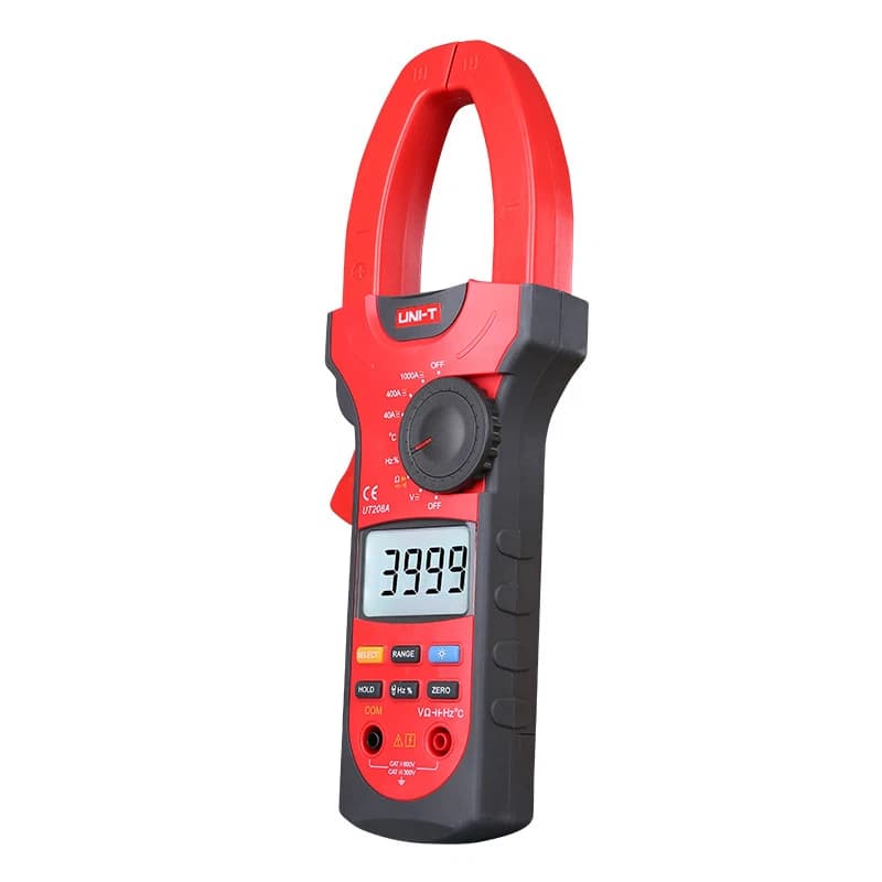 آمپرمتر کلمپی یونیتی UT208A | خرید کلمپ آمپرمتر 1000 آمپر — تصویر ۲