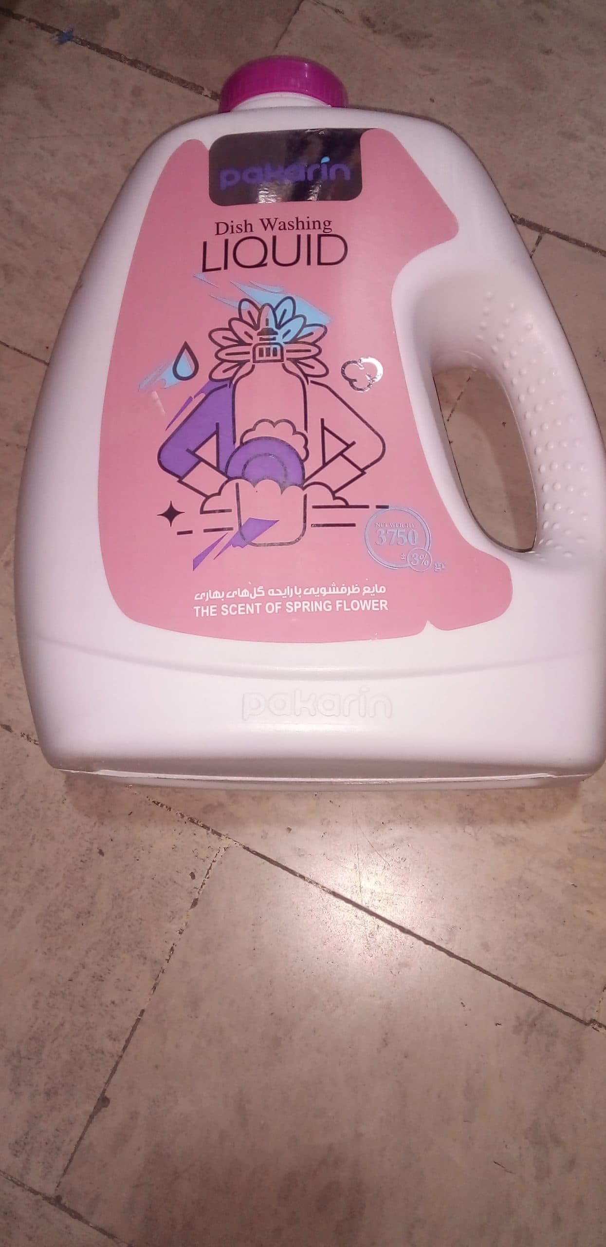 مایع ظرفشویی پاکارین حجم 3.750 گرم — تصویر ۲