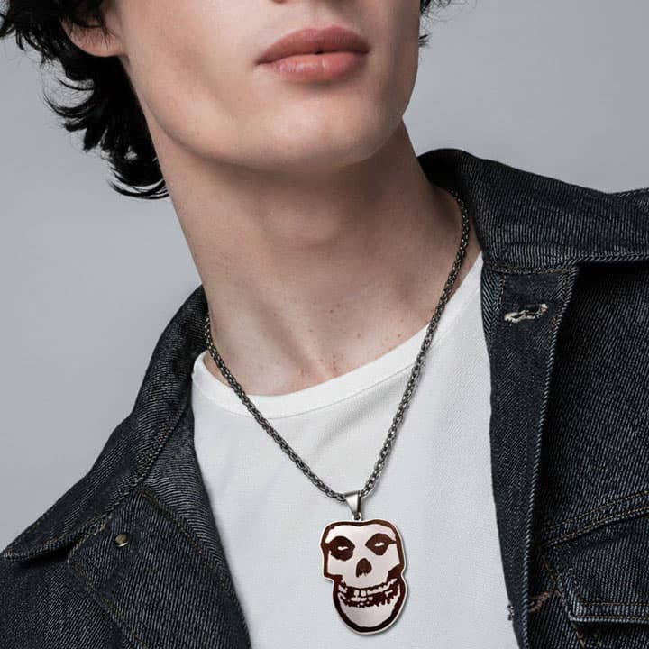 گردنبند جمجمه Misfits کد sp609 — تصویر ۳