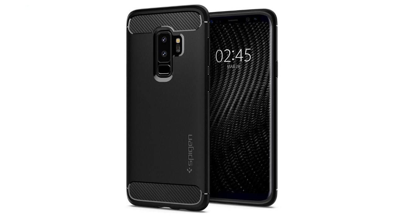 کاور اسپیگن مدل Case Rugged Armor مناسب برای گوشی موبایل سامسونگ Galaxy S9 Plus