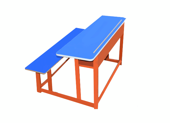 نیمکت مدارس تحصیلی دونفره ابی