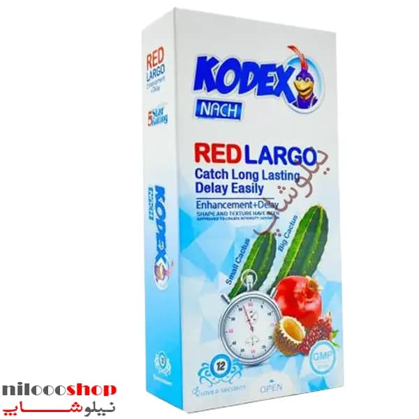 کاندوم کدکس مدل Red largo بسته 12 عددی — تصویر ۲