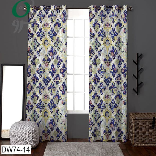 پرده پانچ طرح دار مدل مراکشی کد DW74-14