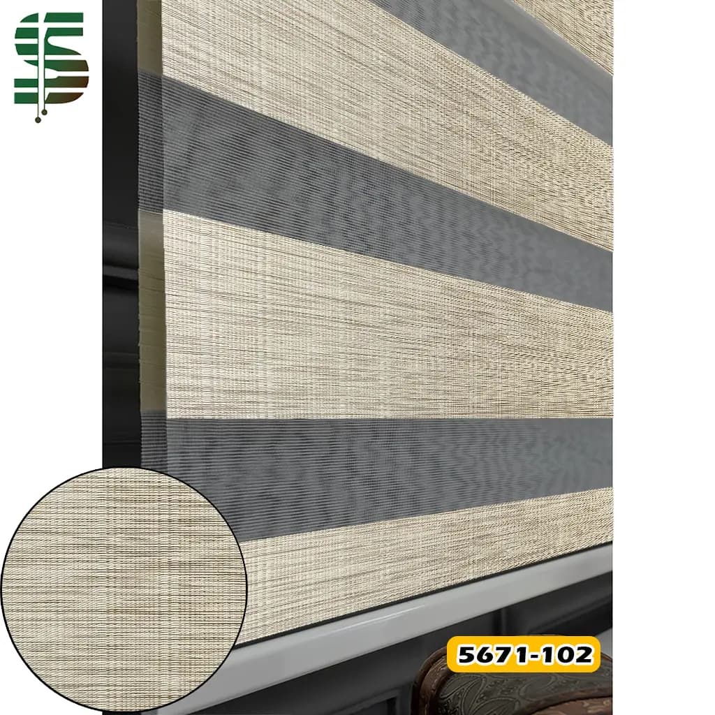 پرده زبرا ساده کد 5671 در 3 رنگ — تصویر ۱۲