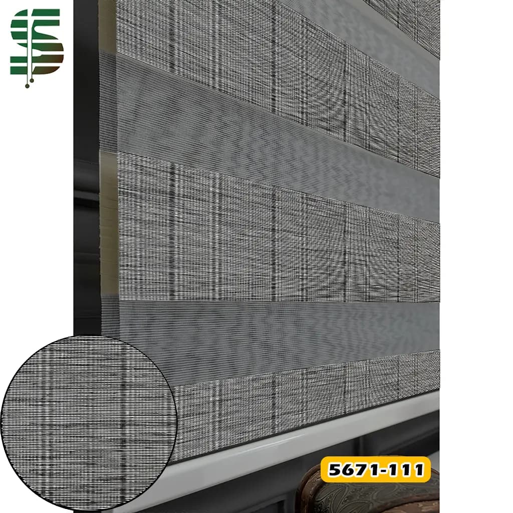 پرده زبرا ساده کد 5671 در 3 رنگ — تصویر ۷