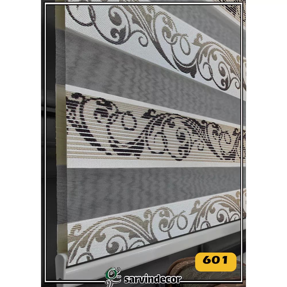 پرده زبرا پلیسه ریز گلدار 5026 در 5 رنگ — تصویر ۸