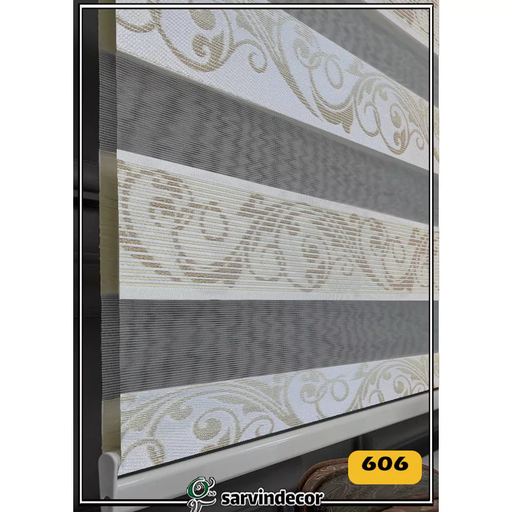 پرده زبرا پلیسه ریز گلدار 5026 در 5 رنگ — تصویر ۱۰