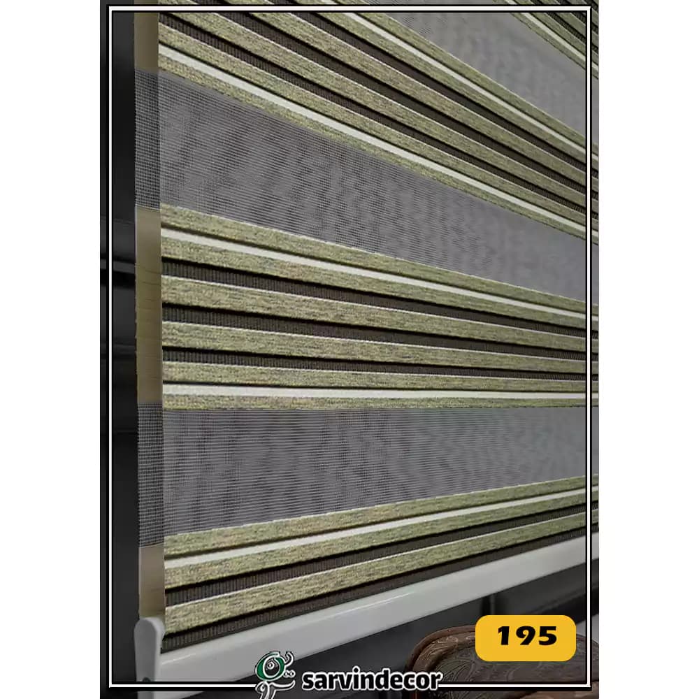 پرده زبرا پلیسه ریز کد 5012 در 3 رنگ — تصویر ۷